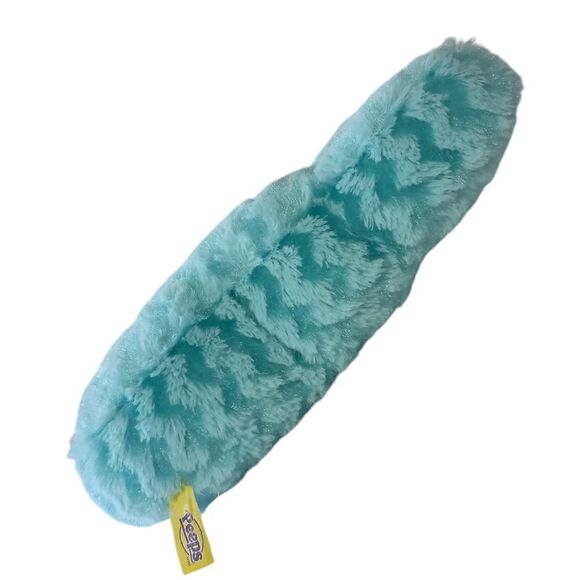 Peeps Bunny Rabbit Plush Blue Aqua Chevron Textured Pattern Stuffed Animal - Picture 8 of 16